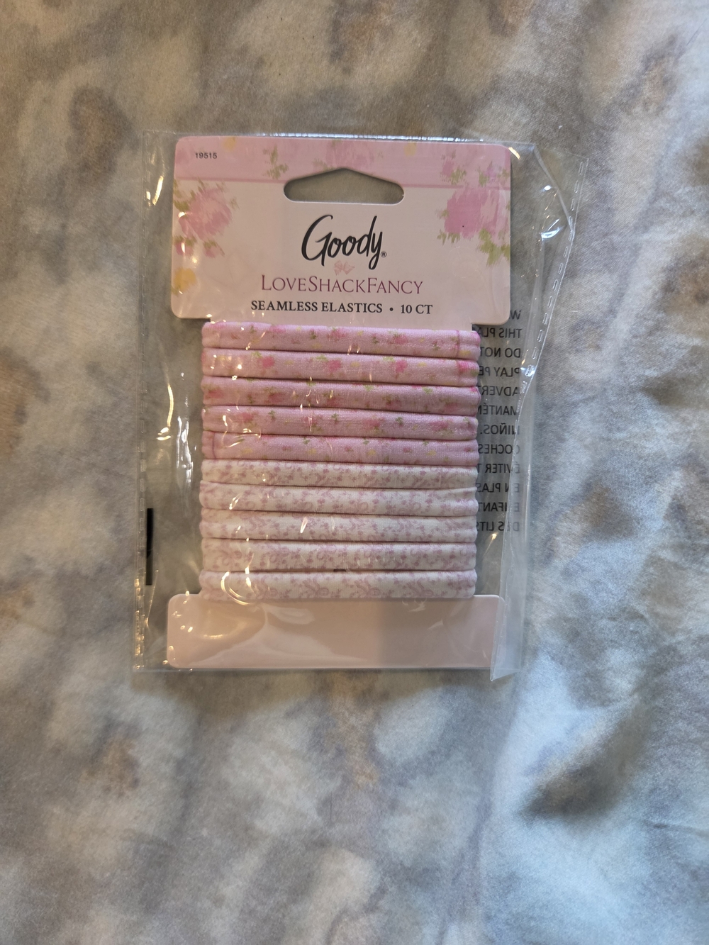 LoveShackFancy x Goody Seamless Elastics - 10ct - Ikat Rose & Coquette Bow